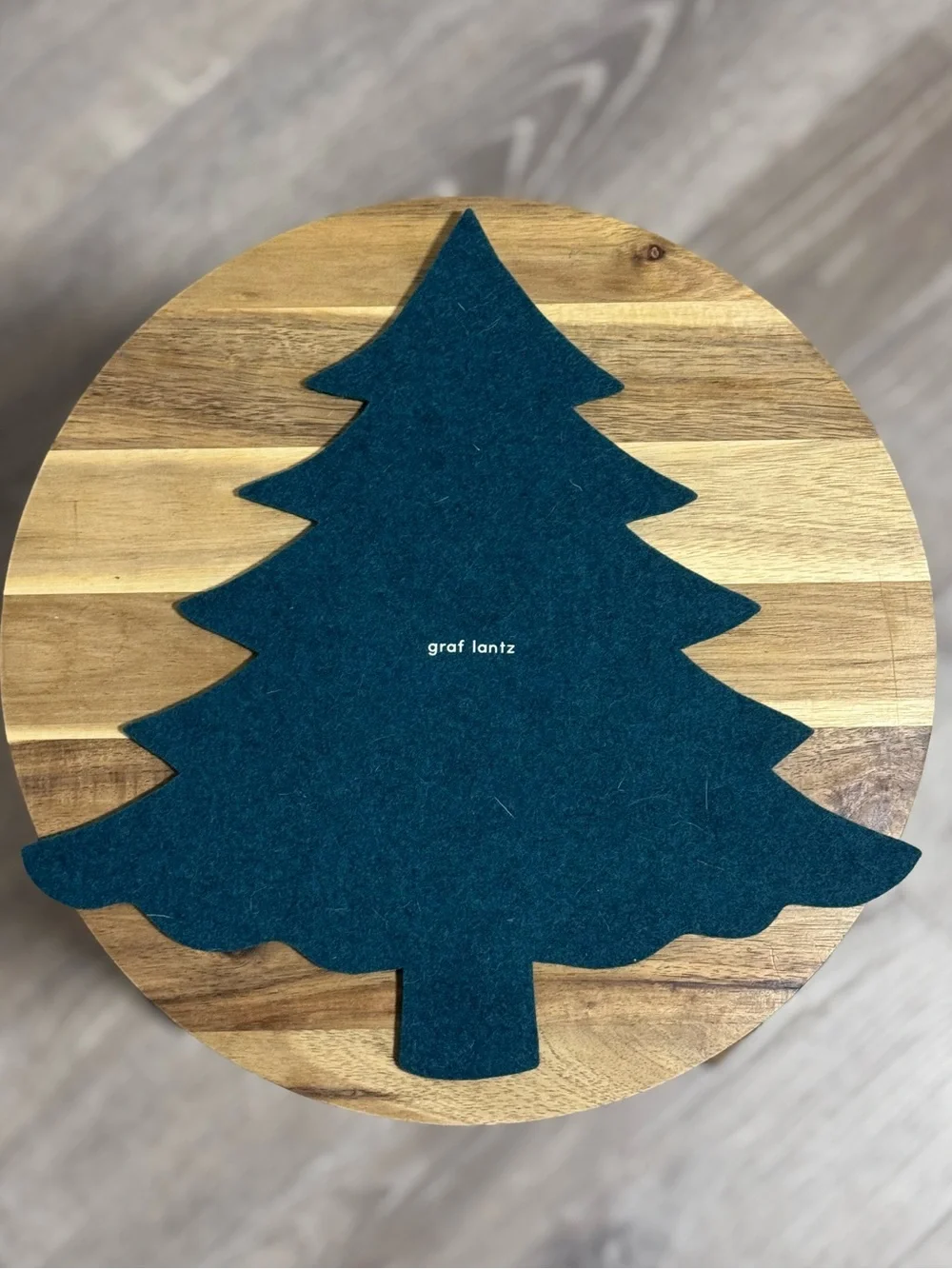 NWOT Graf Lantz Evergreen Tree Felt Trivet | Kombu Shade